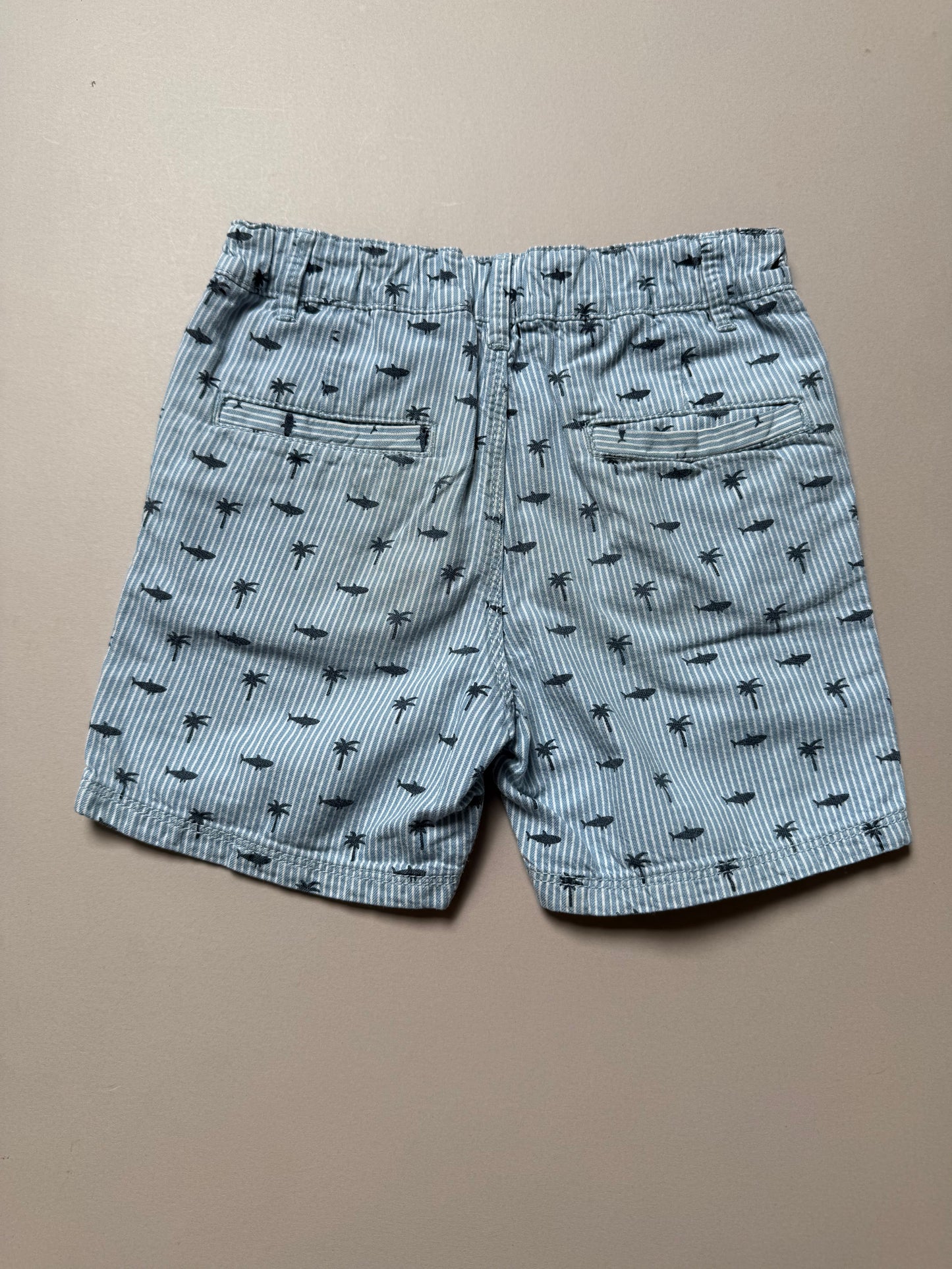 F&F Shark & Palm Tree Shorts in 4-5 Years