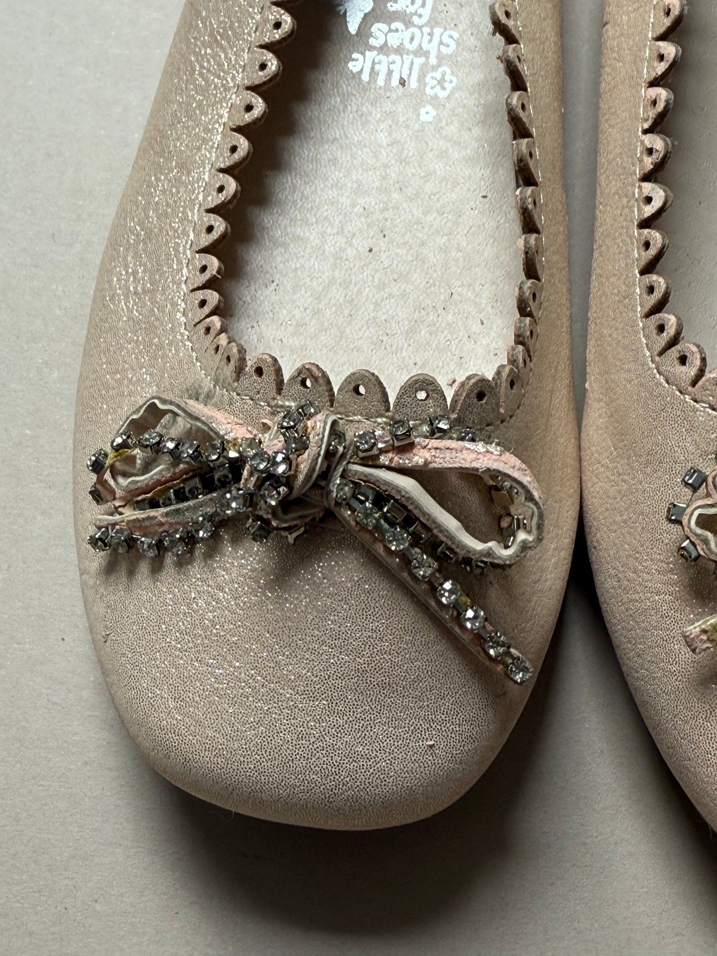 Accessorize Pink Glitter Ballet Pumps in UK 10