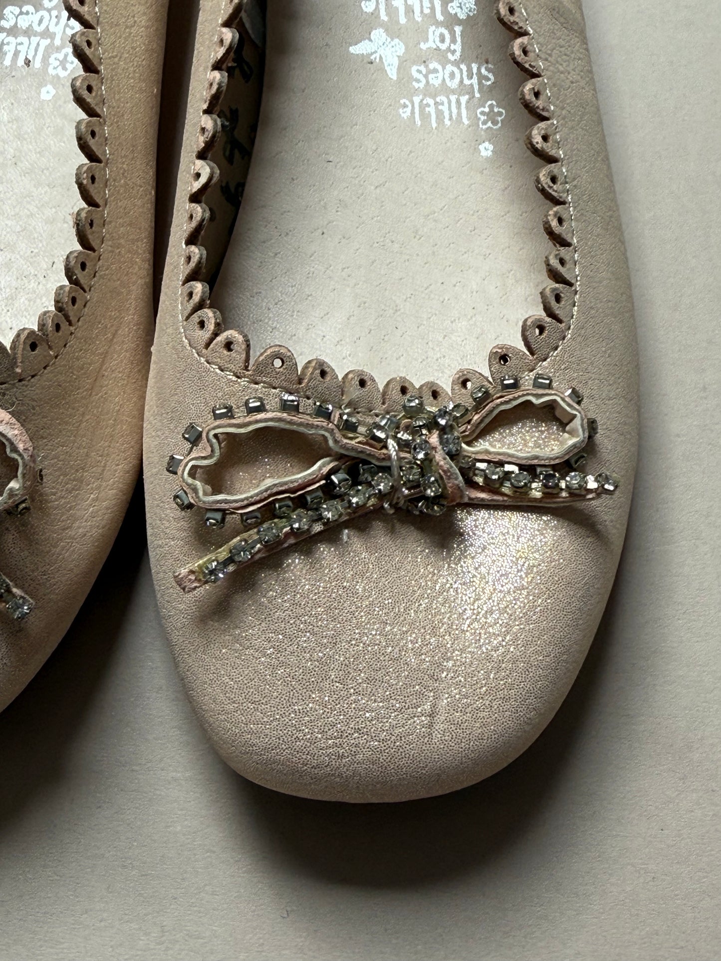 Accessorize Pink Glitter Ballet Pumps in UK 10