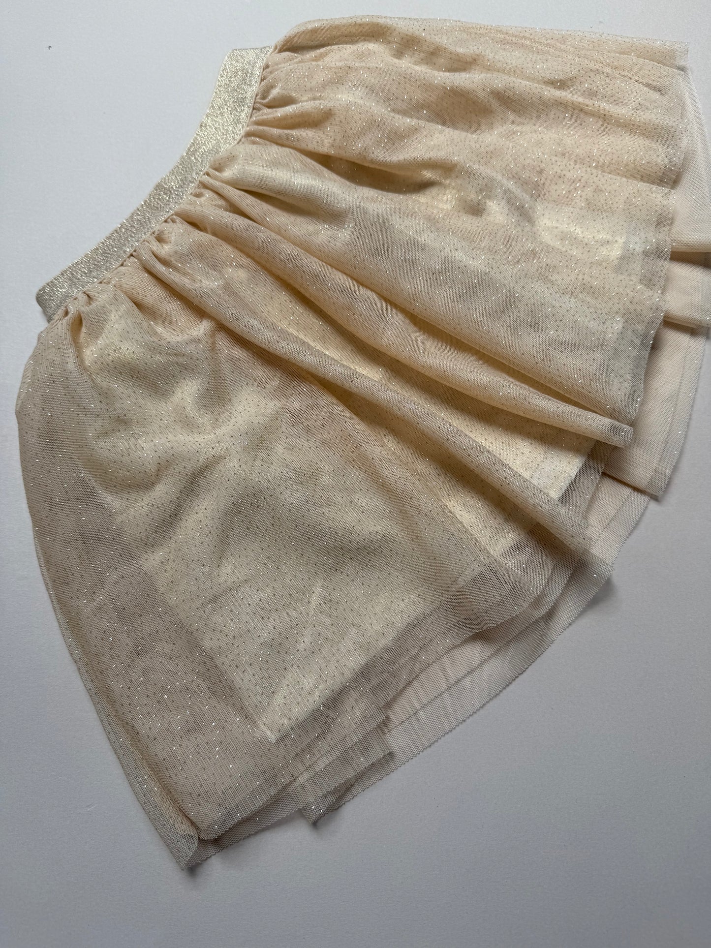 H&M Champagne Pink Glitter Tulle Skirt in 2-4 Years