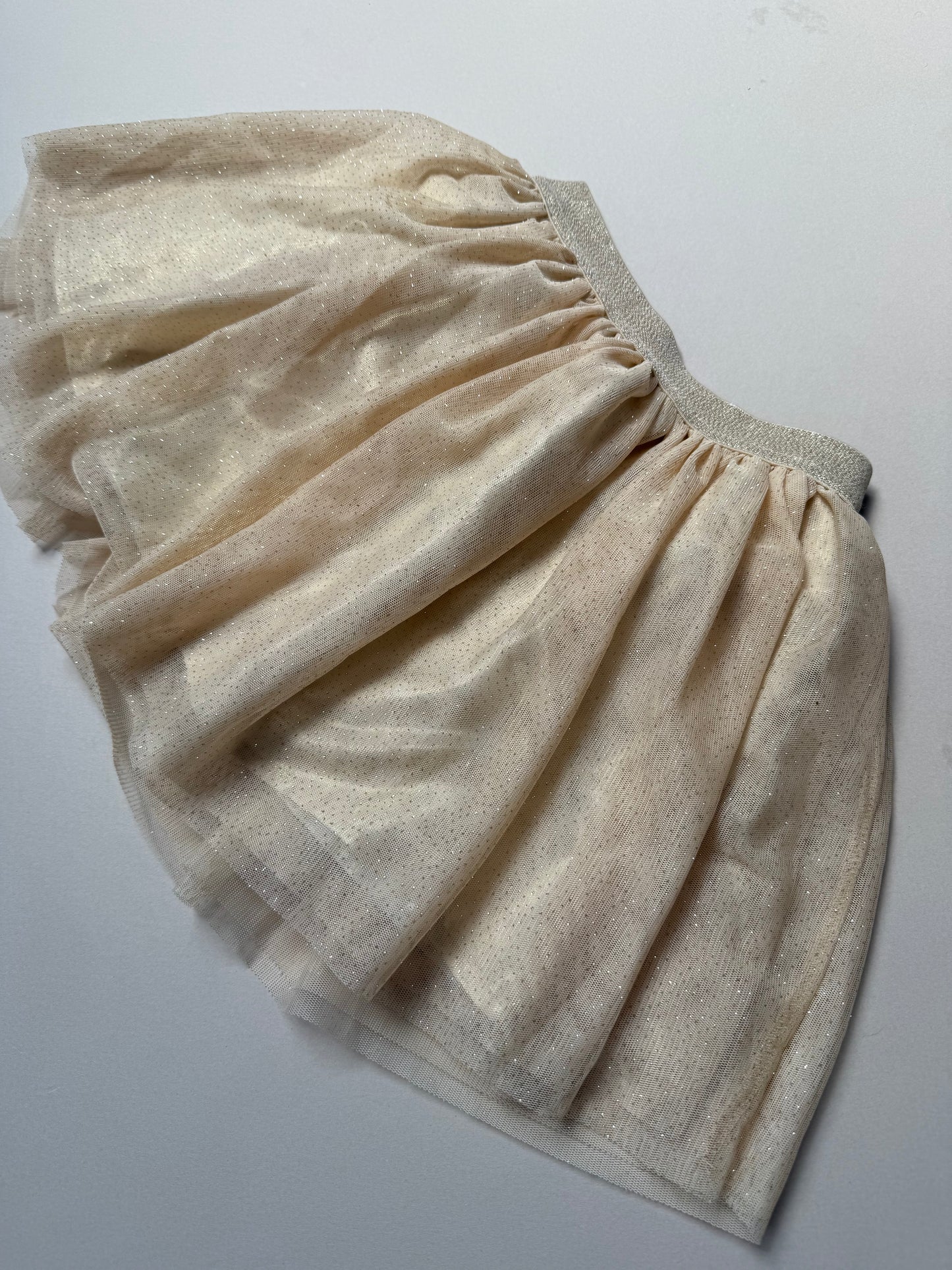 H&M Champagne Pink Glitter Tulle Skirt in 2-4 Years