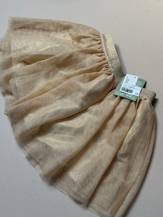 H&M Champagne Pink Glitter Tulle Skirt in 2-4 Years