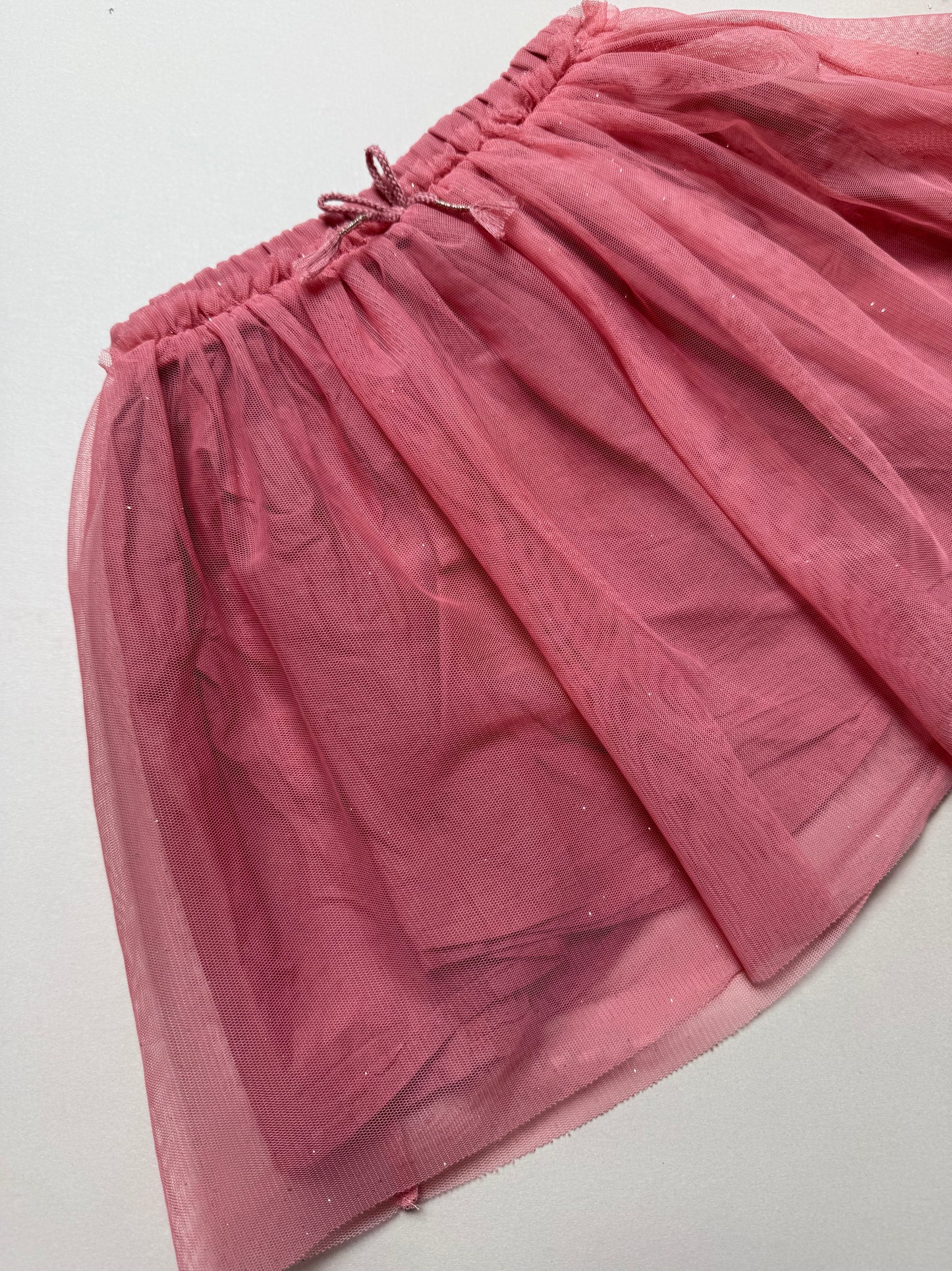 H&M Rose Pink & Glitter Tulle Skirt in 2-4 Years