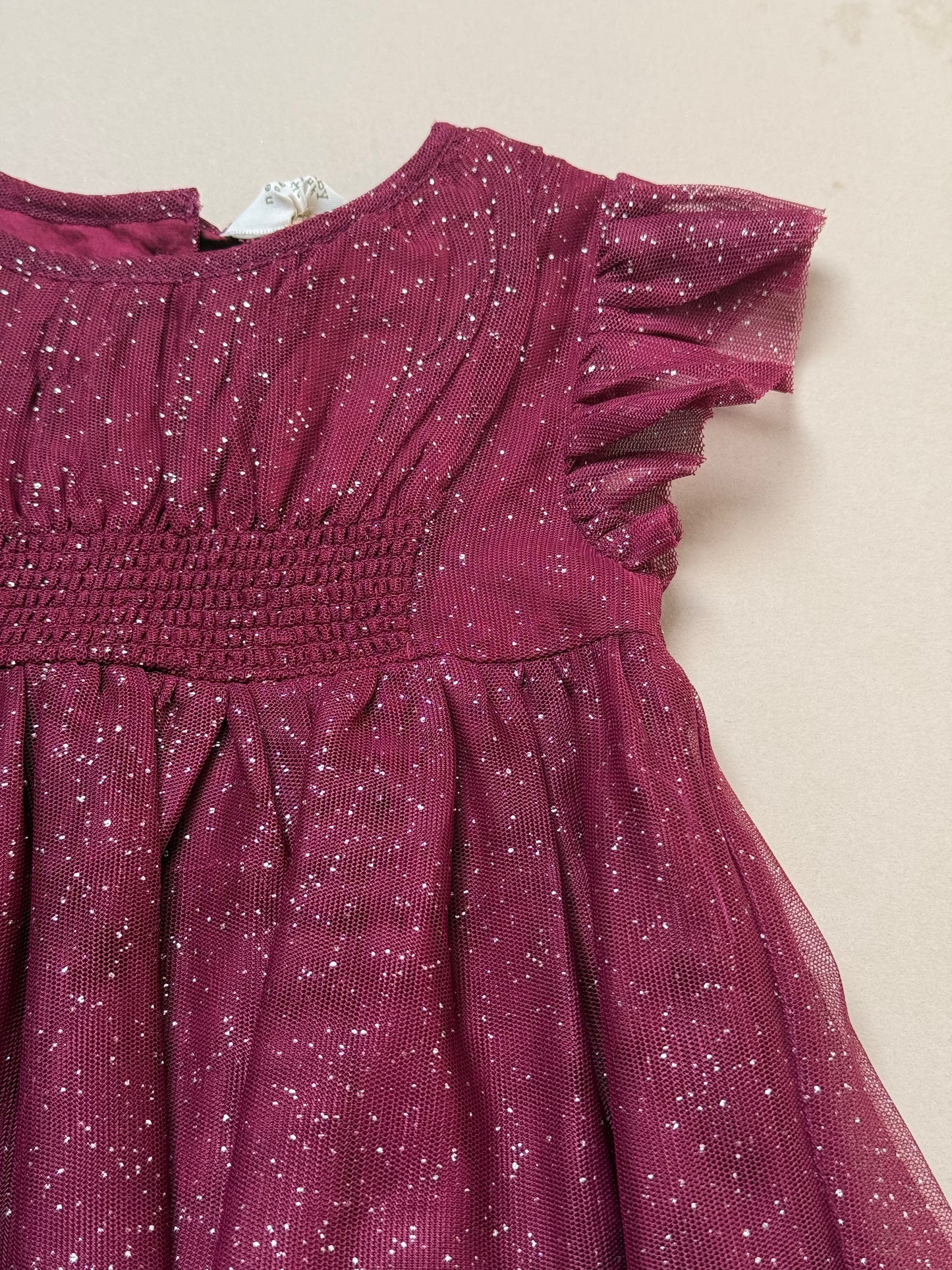 Next Sparkly Pink Party Dress in 12-18 Months