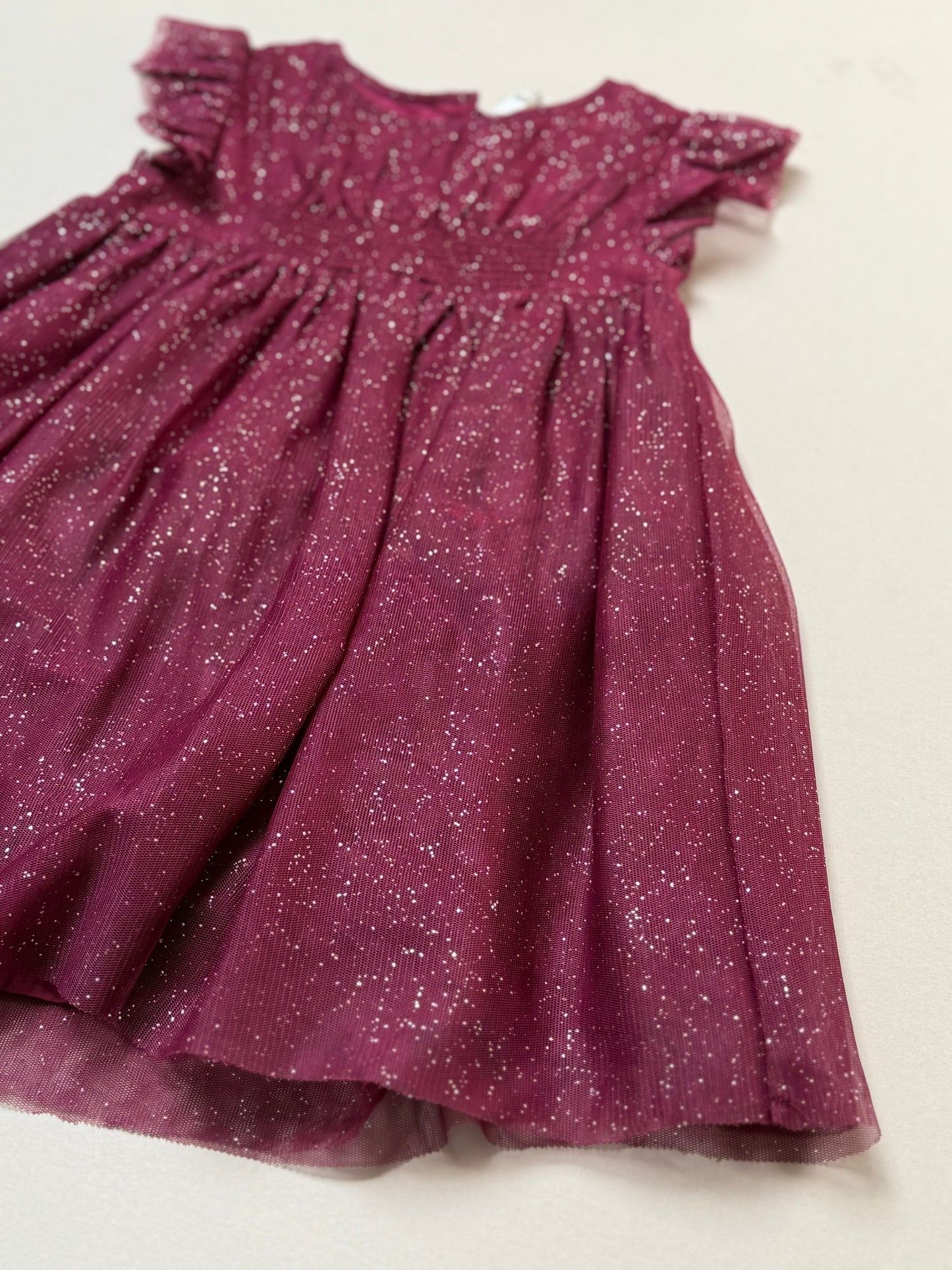 Next Sparkly Pink Party Dress in 12-18 Months