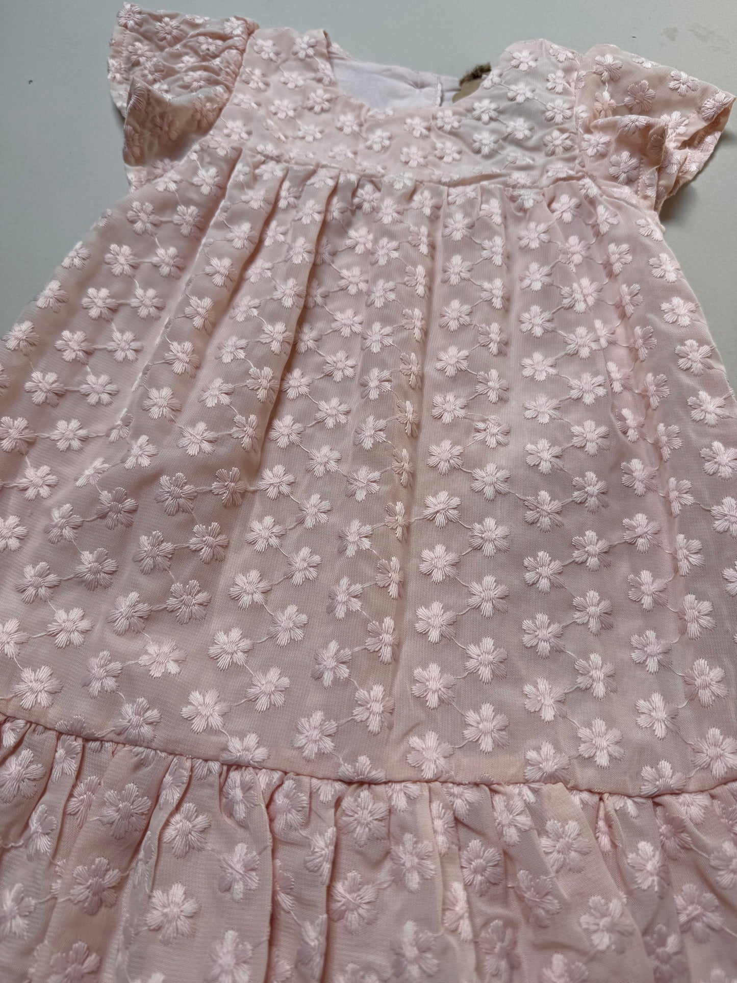 Mothercare Embroidered Floral Lace Dress in 18-24 Months