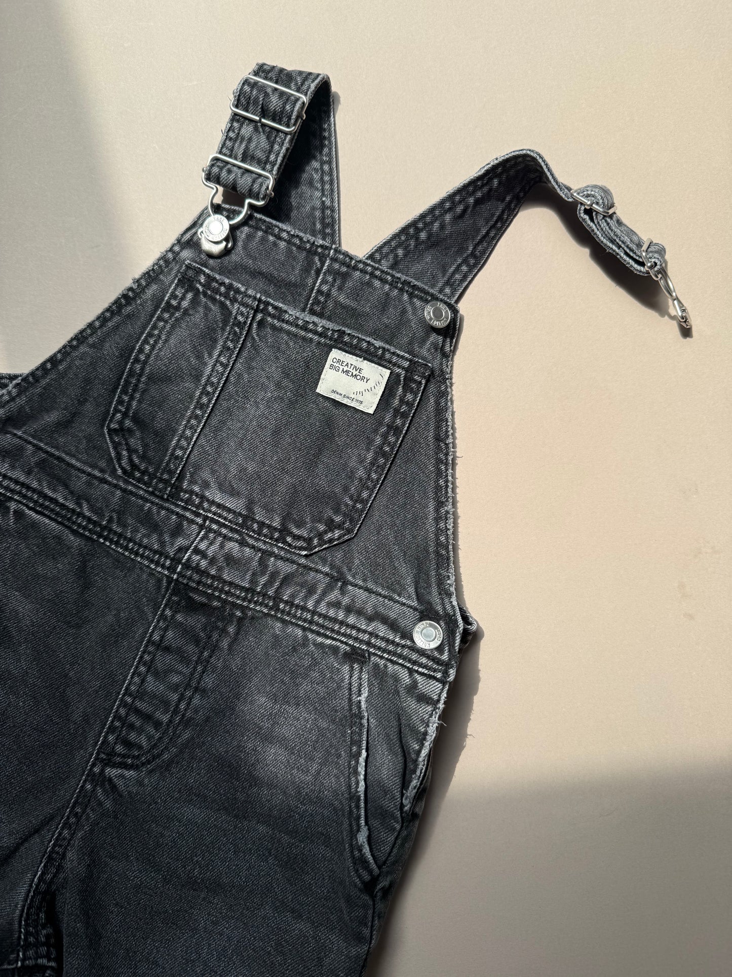 Zara Black Distressed Dungarees in 18-24 Months