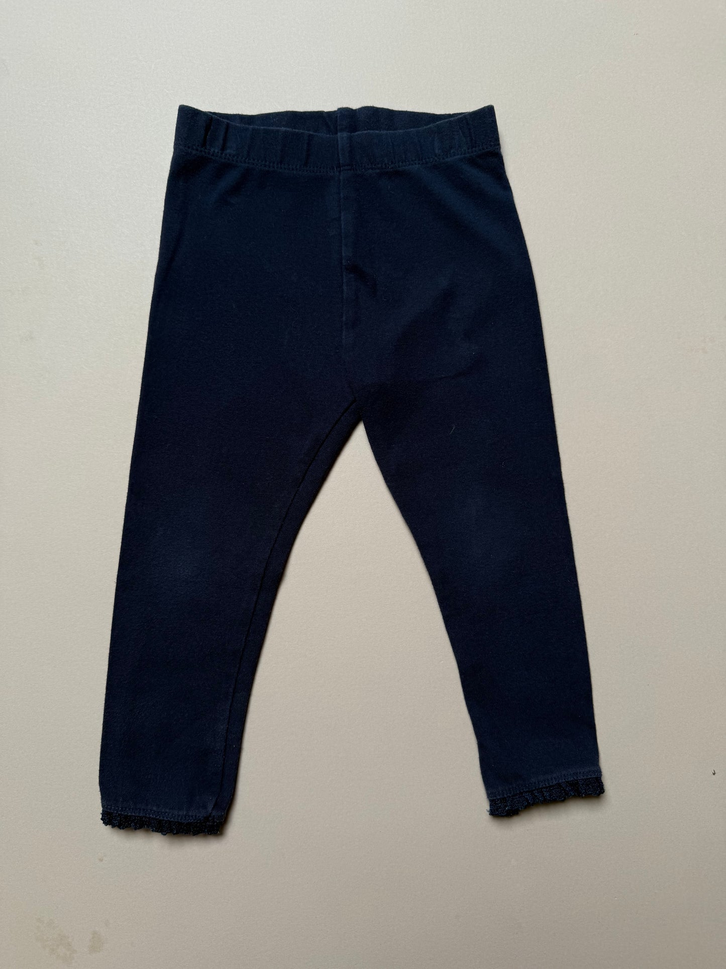 Next Lace Trimmed Navy Leggings in 18-24 Months