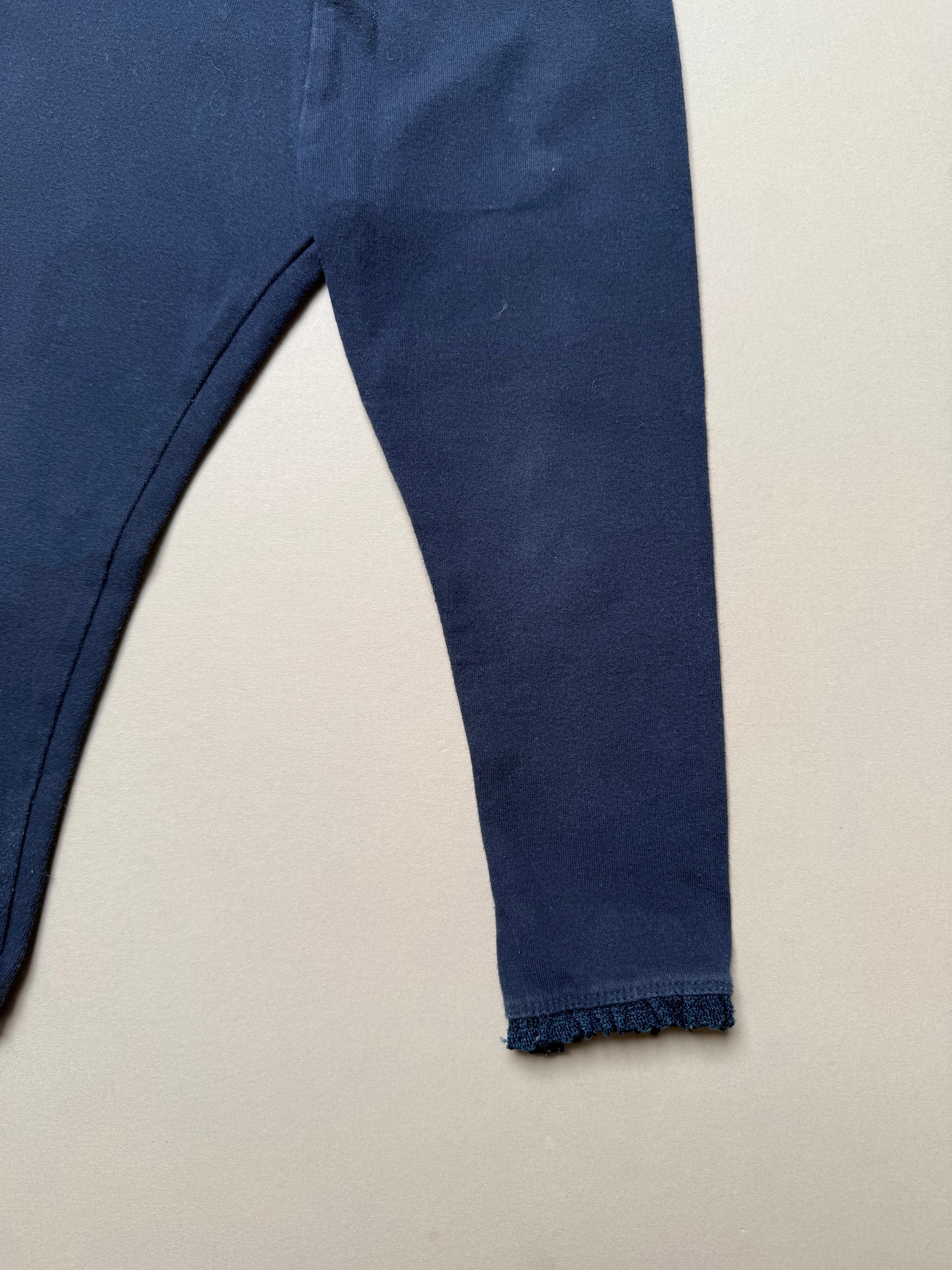 Next Lace Trimmed Navy Leggings in 18-24 Months