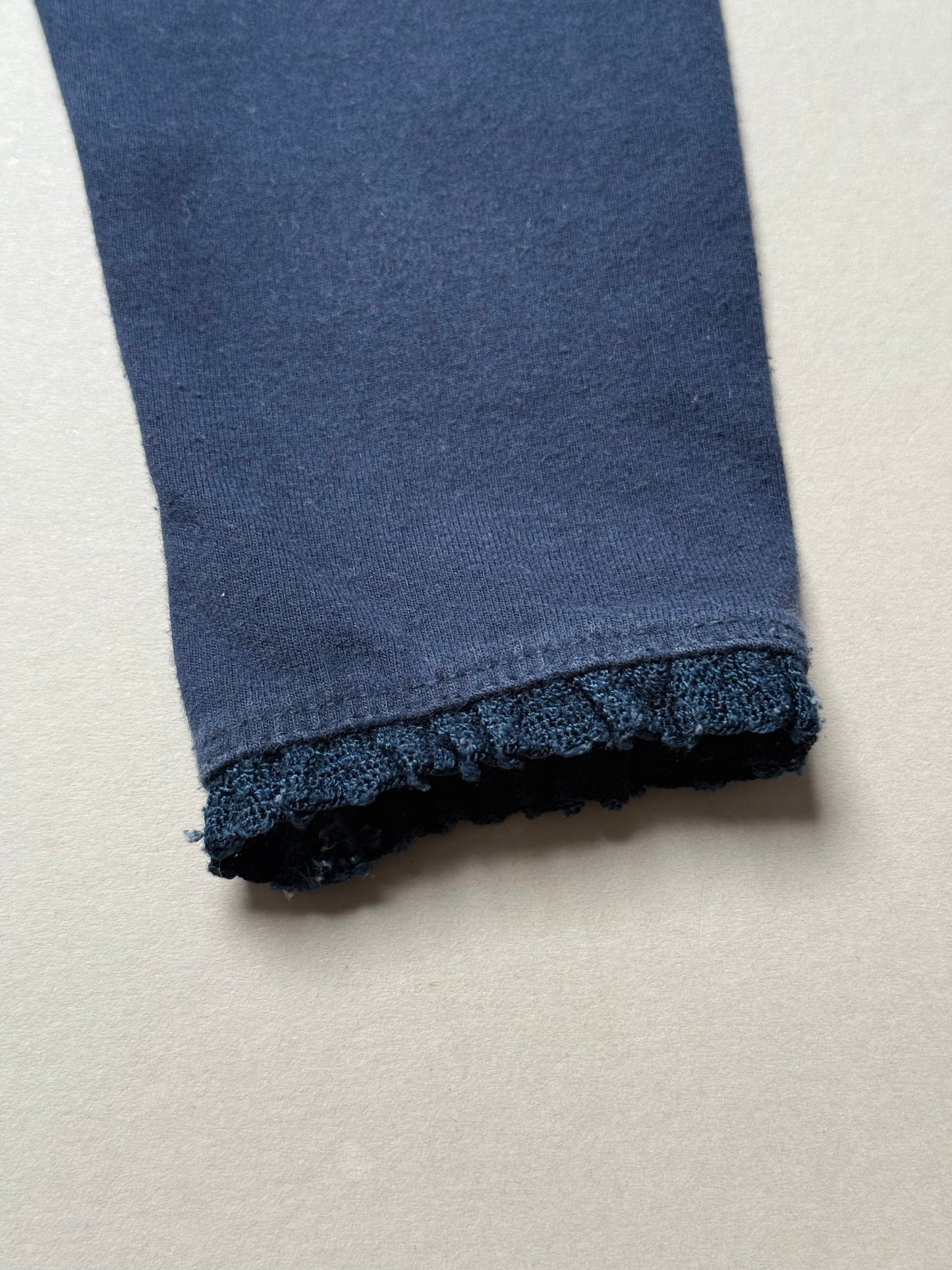 Next Lace Trimmed Navy Leggings in 18-24 Months