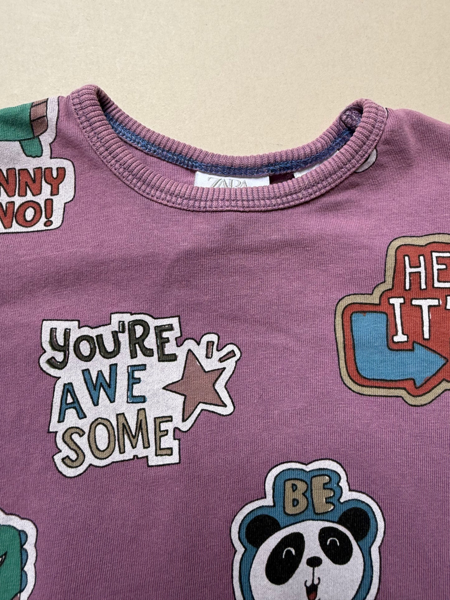 Zara "Your Awesome Printed" T-Shirt in 3-6 Months