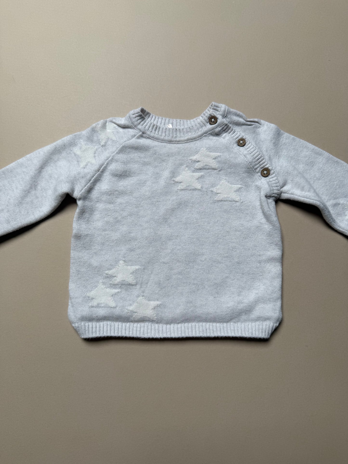 George Grey Star Knitted Set in 3-6 Months
