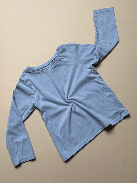 Next Cornflower Blue Long Sleeved Basic T-Shirt in 3-4 Years