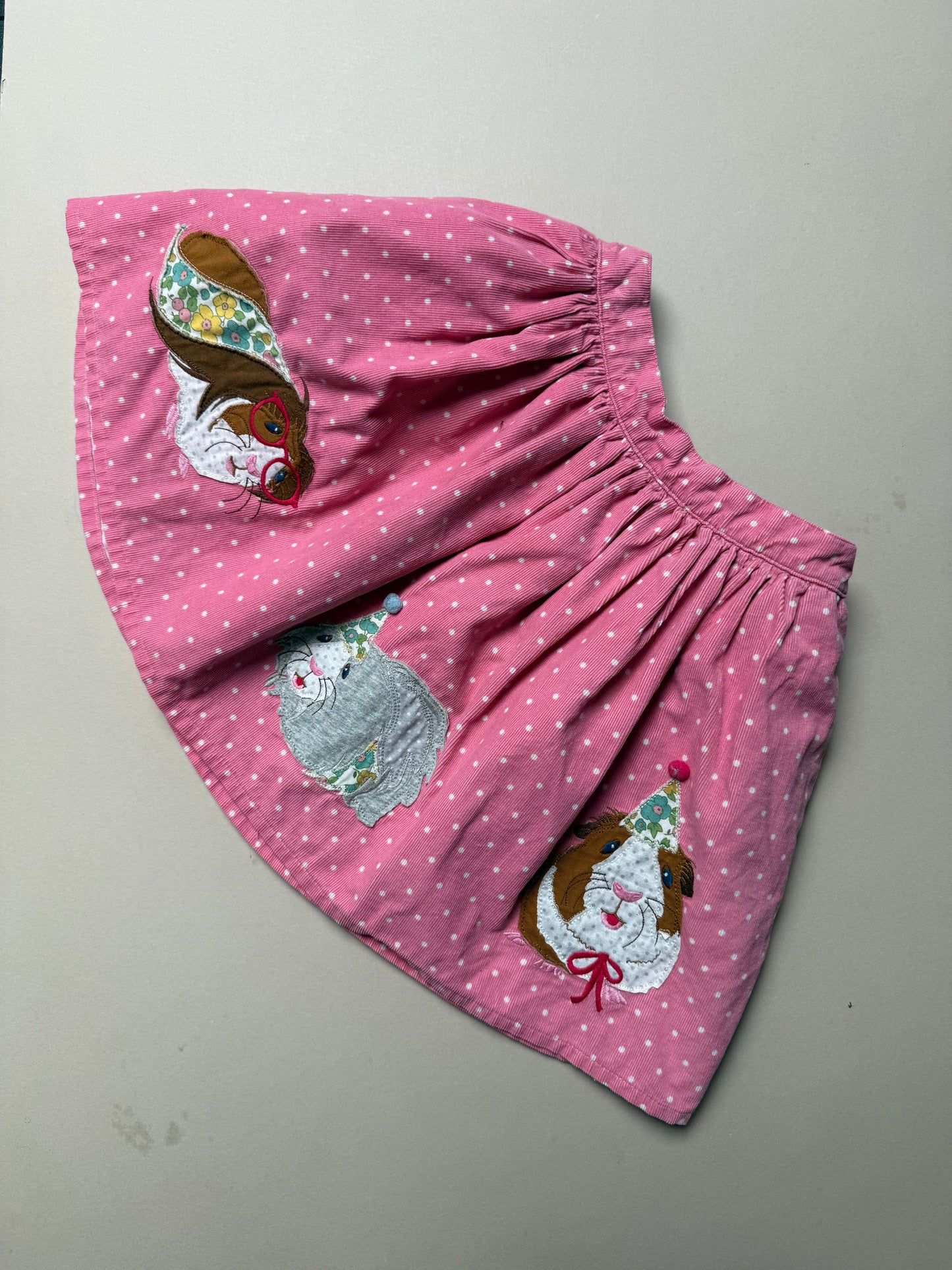 Mini Boden Parting Guinea Pigs Corduroy Skirt in 7-8 Years