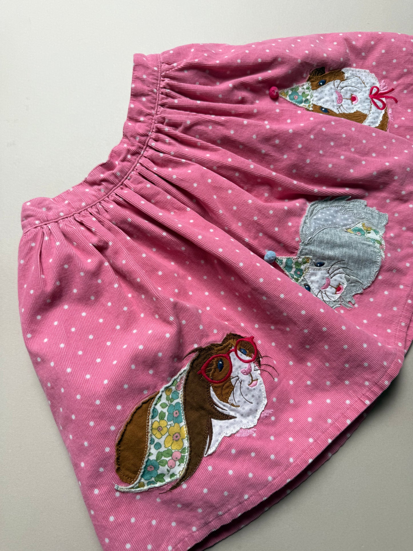 Mini Boden Parting Guinea Pigs Corduroy Skirt in 7-8 Years