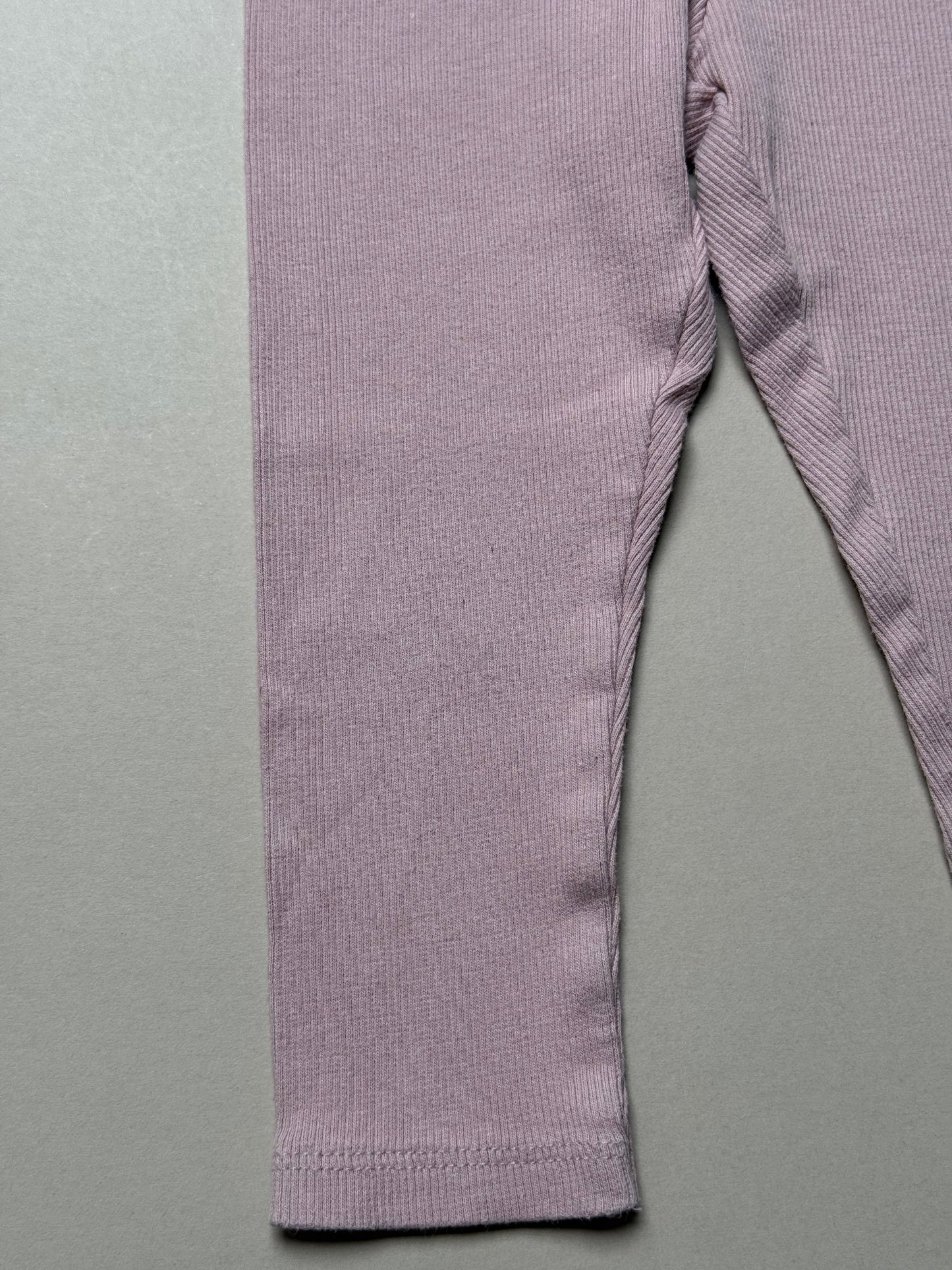 Zara Light Pink Ribbed Leggings in 18-24 Months