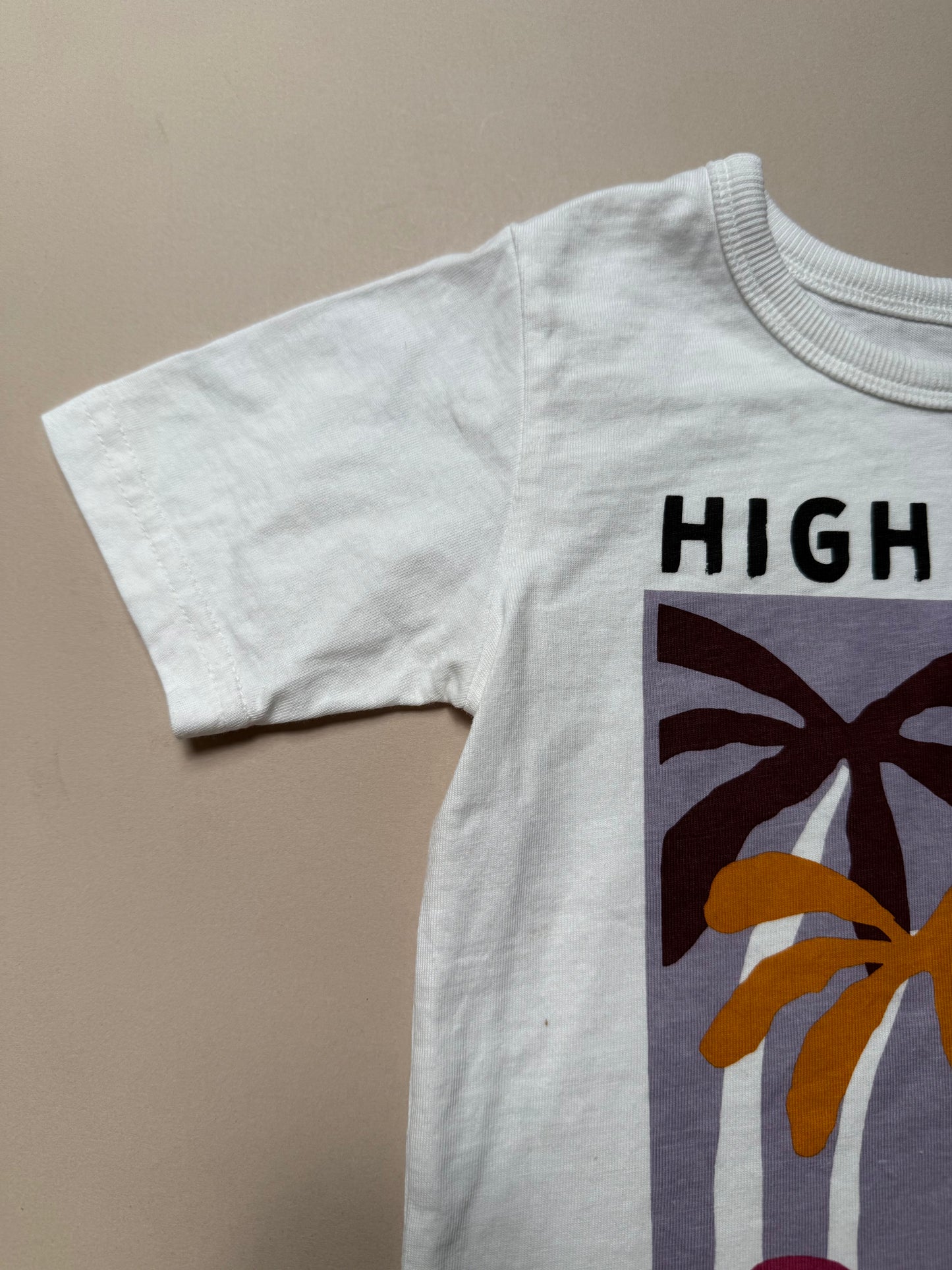 George "High Fives & Good Vibes" T-Shirt in 2-3 Years