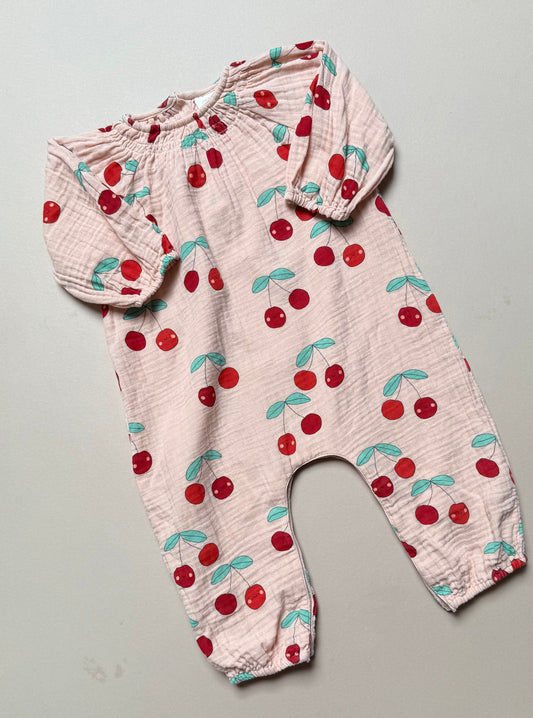 Next Cherry Printed Lightweight Romper in 9-12 Months