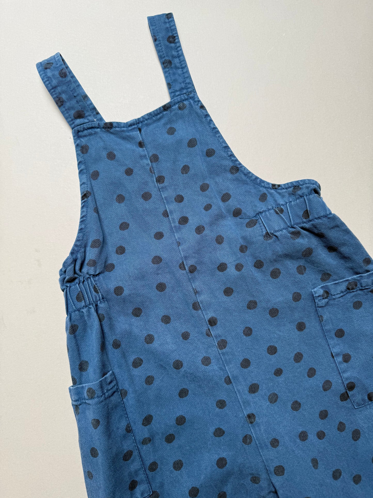 Zara Denim Polka Dot Dungarees in 4-5 Years