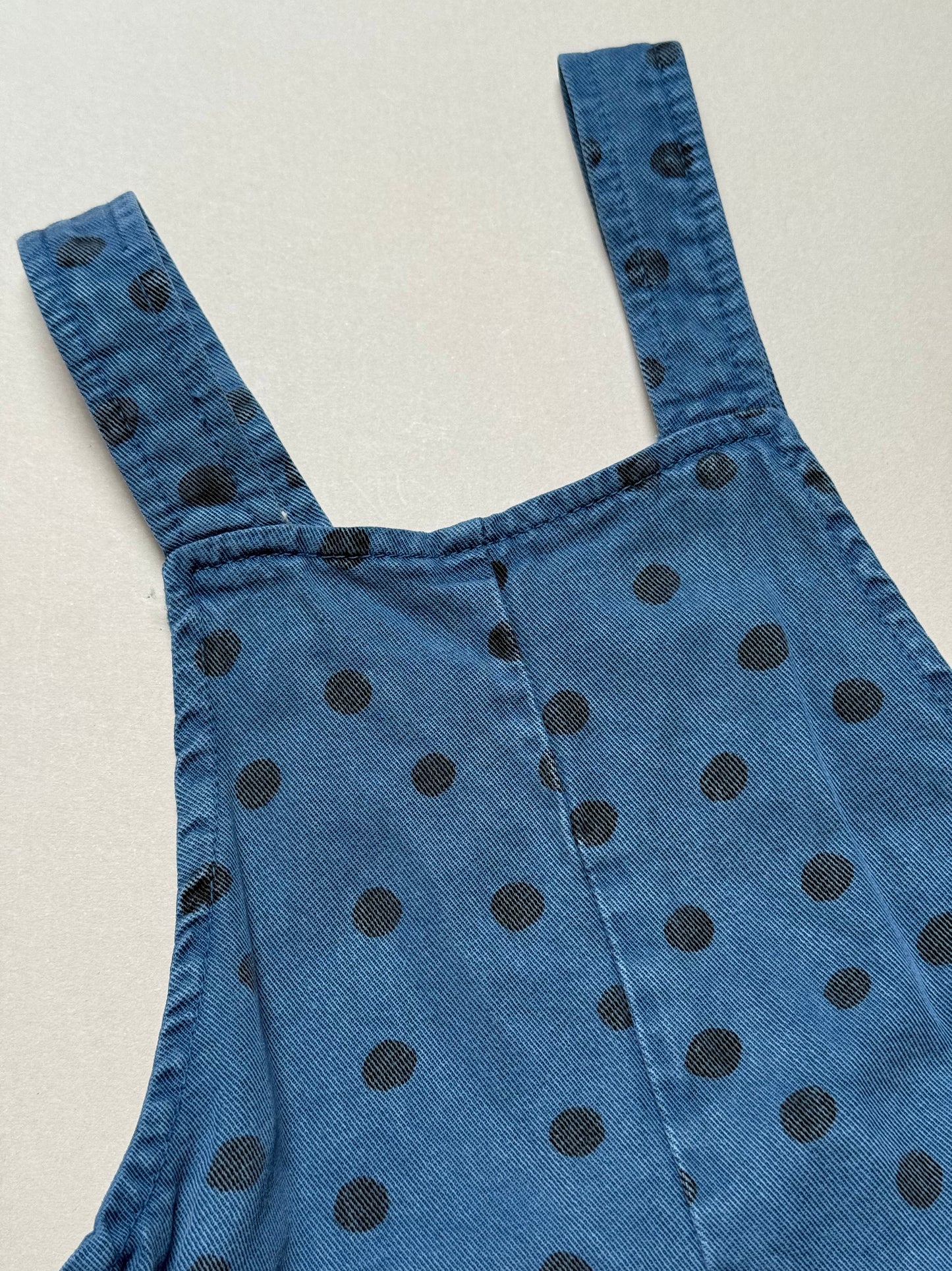 Zara Denim Polka Dot Dungarees in 4-5 Years