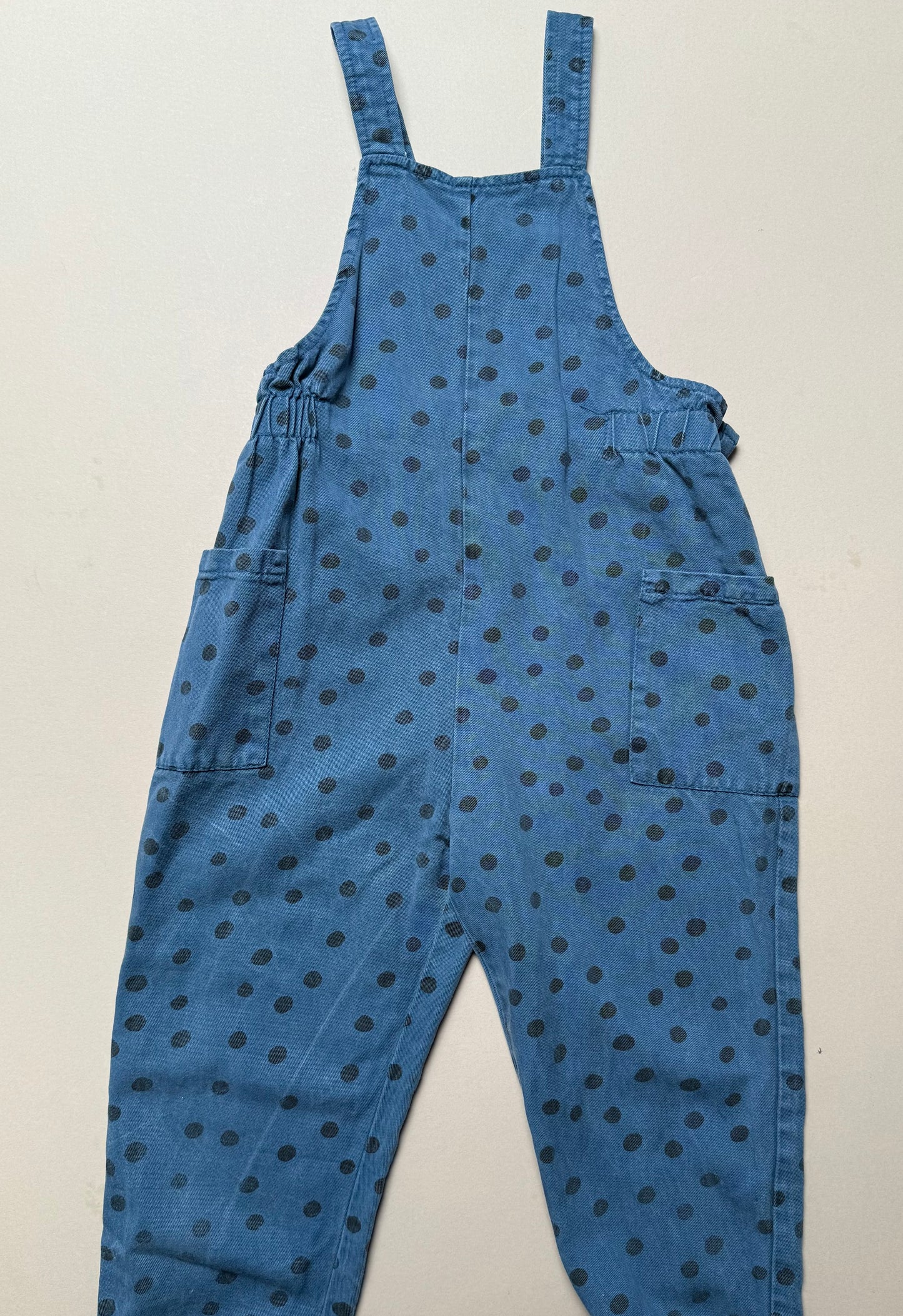 Zara Denim Polka Dot Dungarees in 4-5 Years