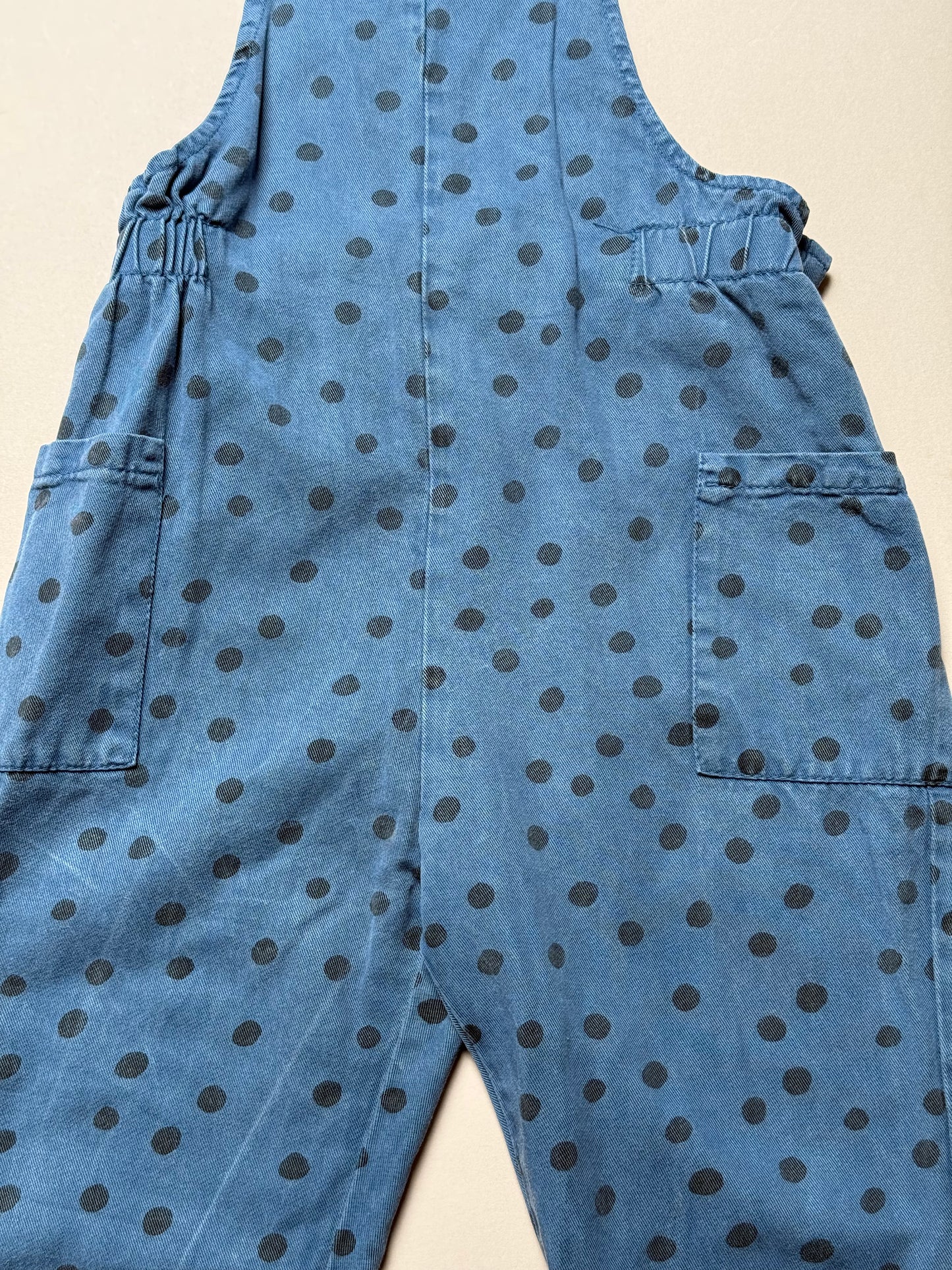 Zara Denim Polka Dot Dungarees in 4-5 Years