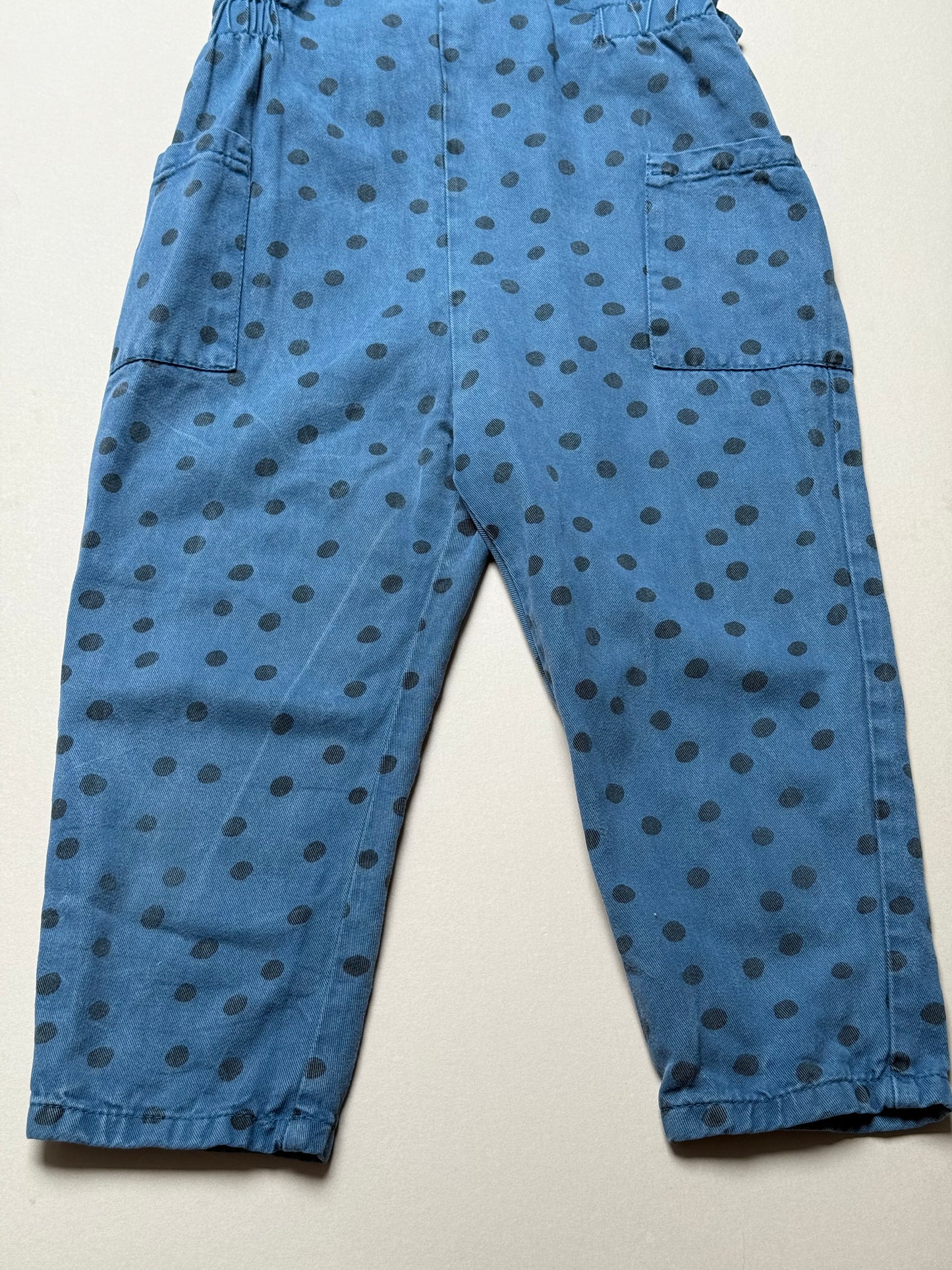 Zara Denim Polka Dot Dungarees in 4-5 Years