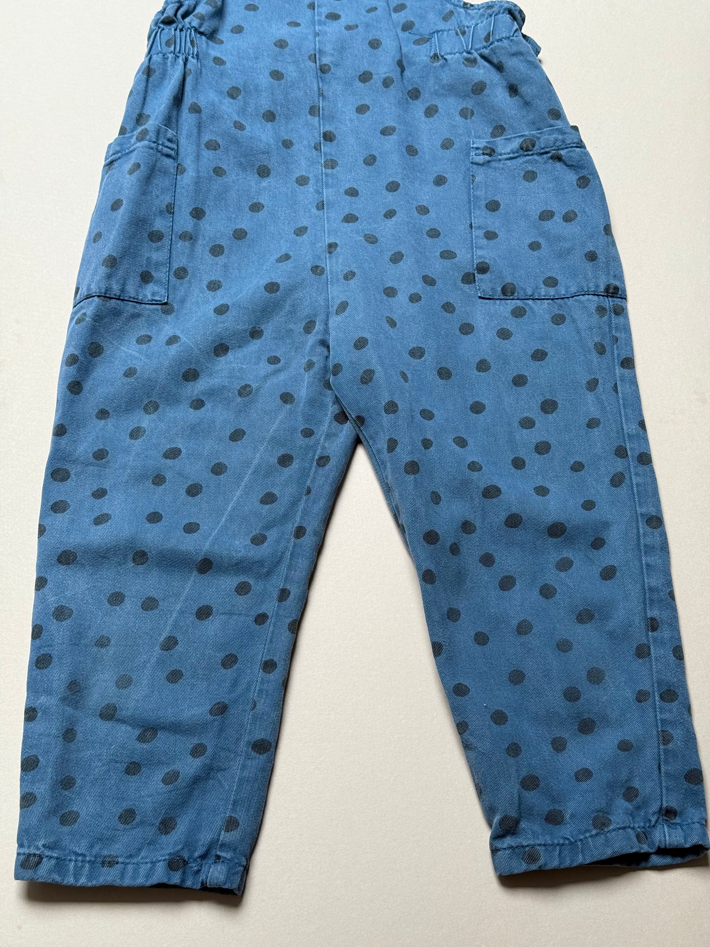 Zara Denim Polka Dot Dungarees in 4-5 Years