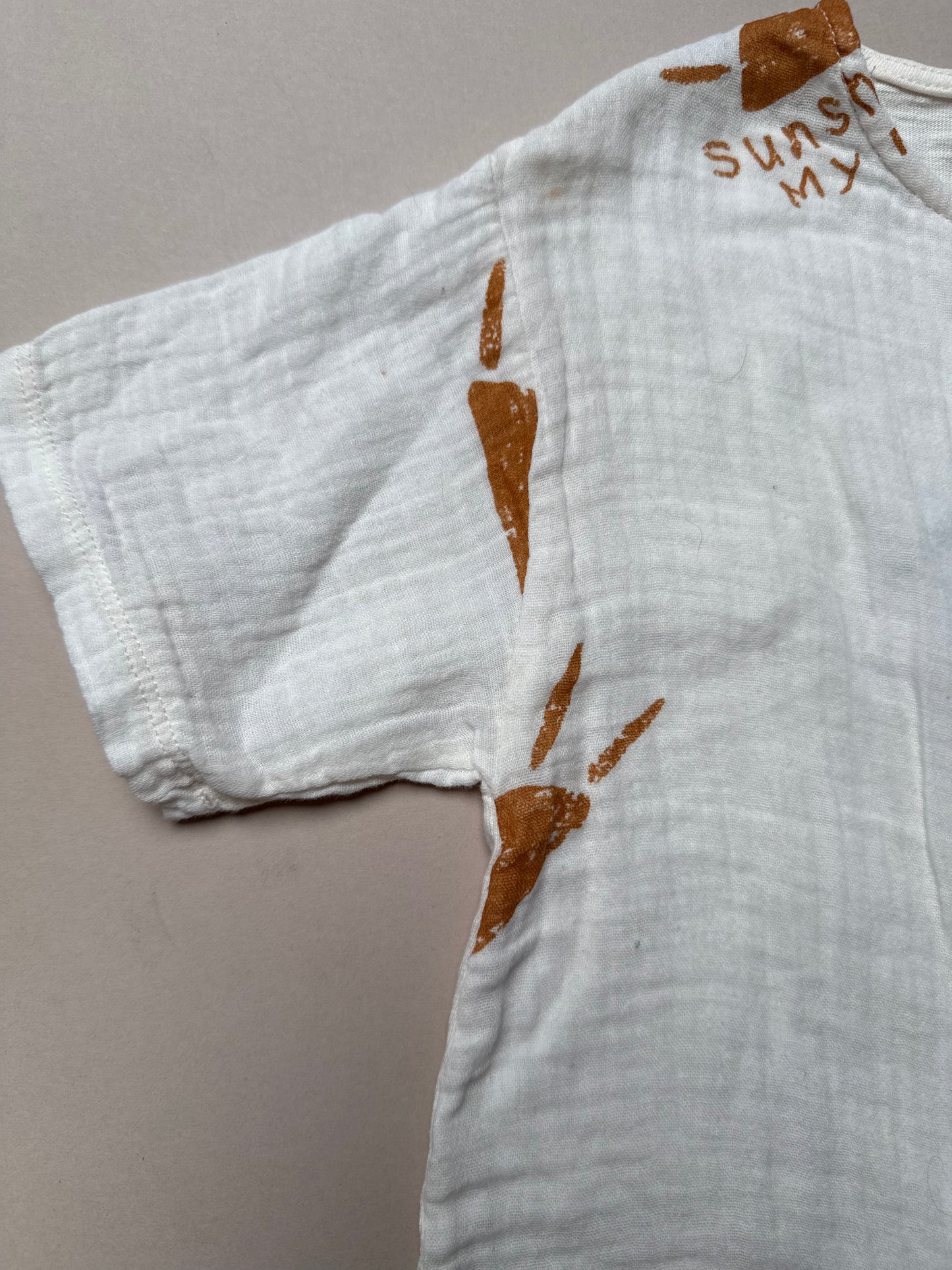 Zara "Shine All Day" Lightweight Cotton Romper in 4-5 Years