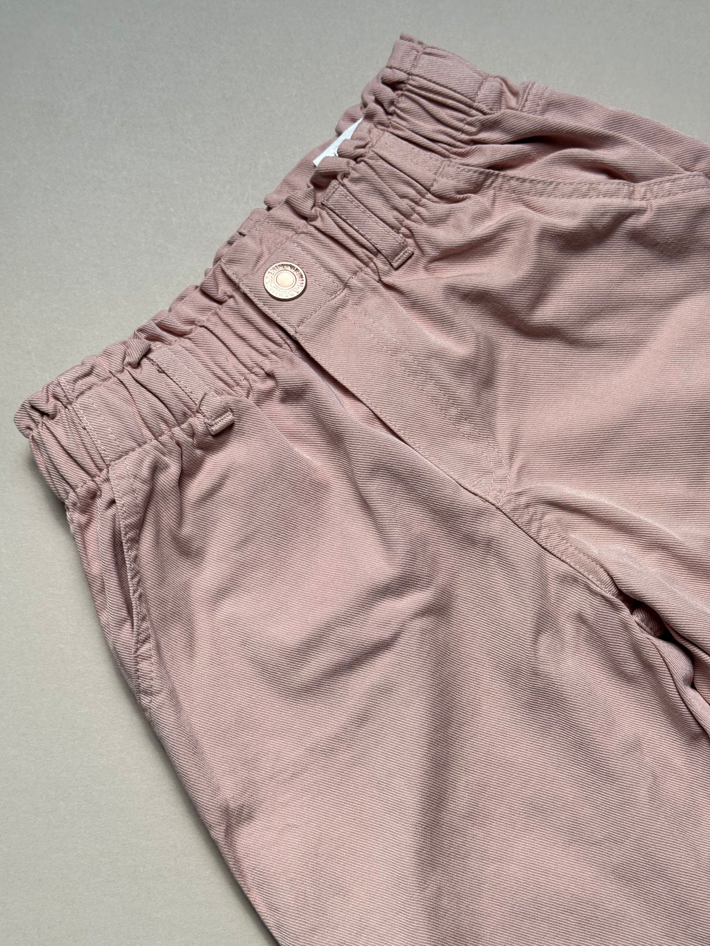 H&M Paperbag Waist Dusky Pink Trousers in 3-4 Years
