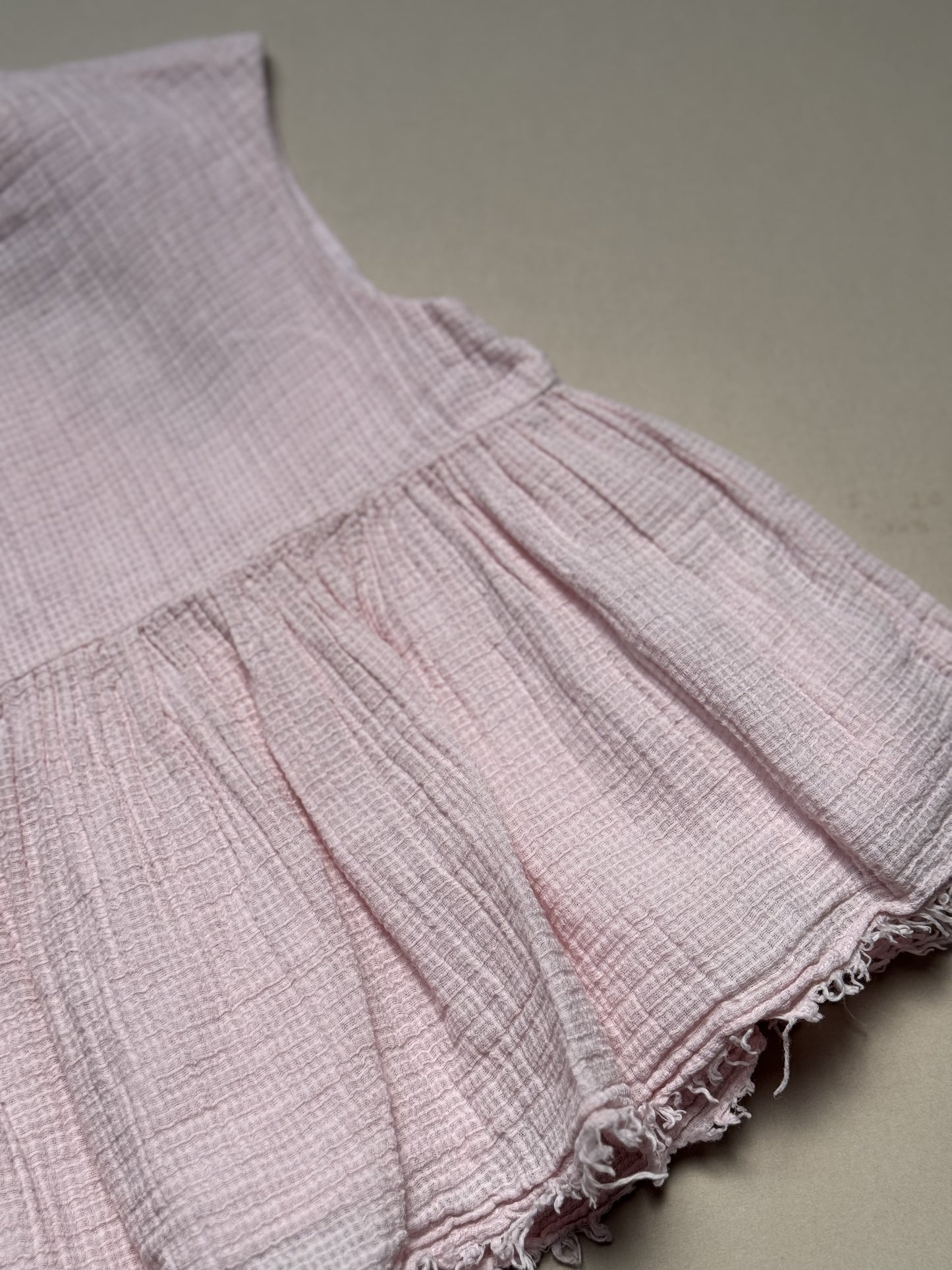 Zara Distressed Pink Vest Top in 4-5 Years