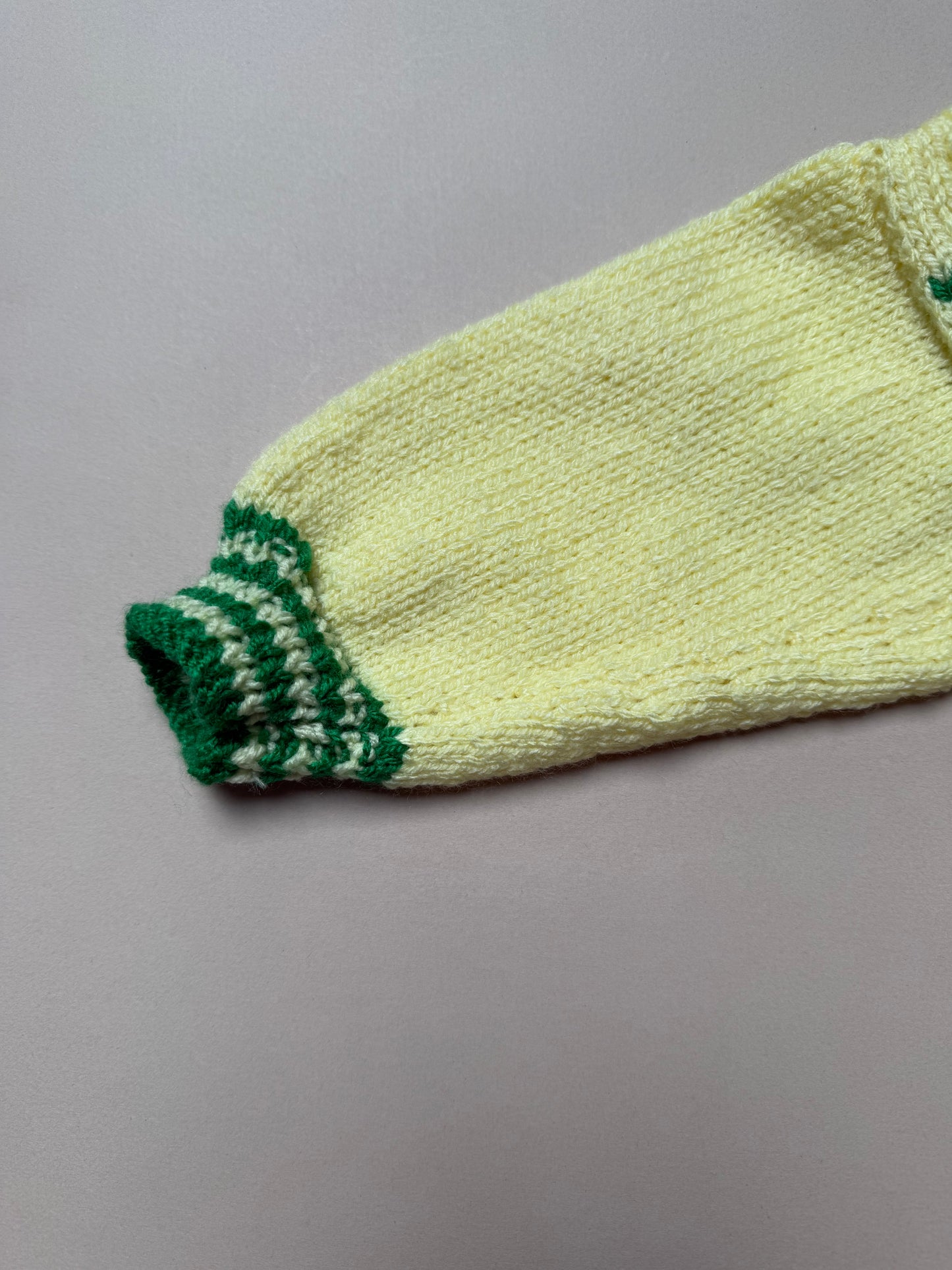 Handknitted Acrylic Yellow Elephant Jumper Best Fit From 6 Months