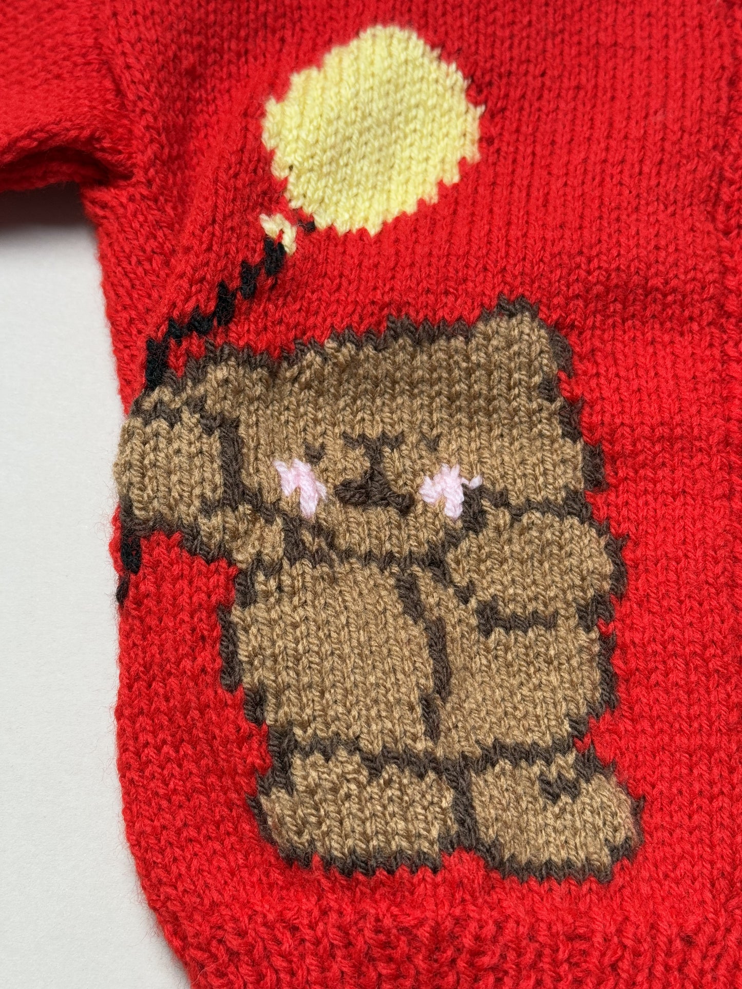 Hand Knitted Forever Friend's Cardigan Best Fit 1-2 Years