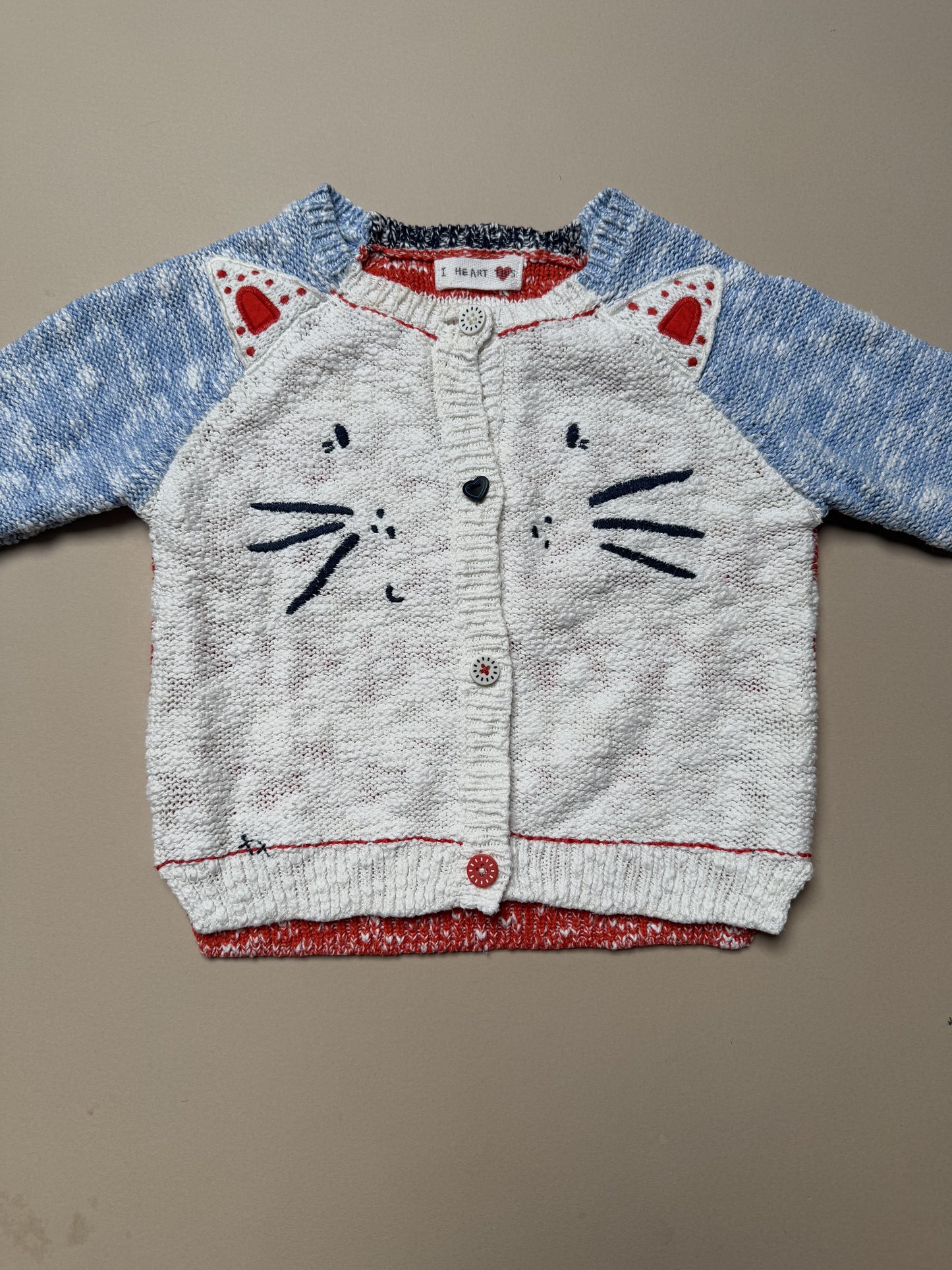 Next Lightweight Cat Knitted Cardigan in 18-24 Months