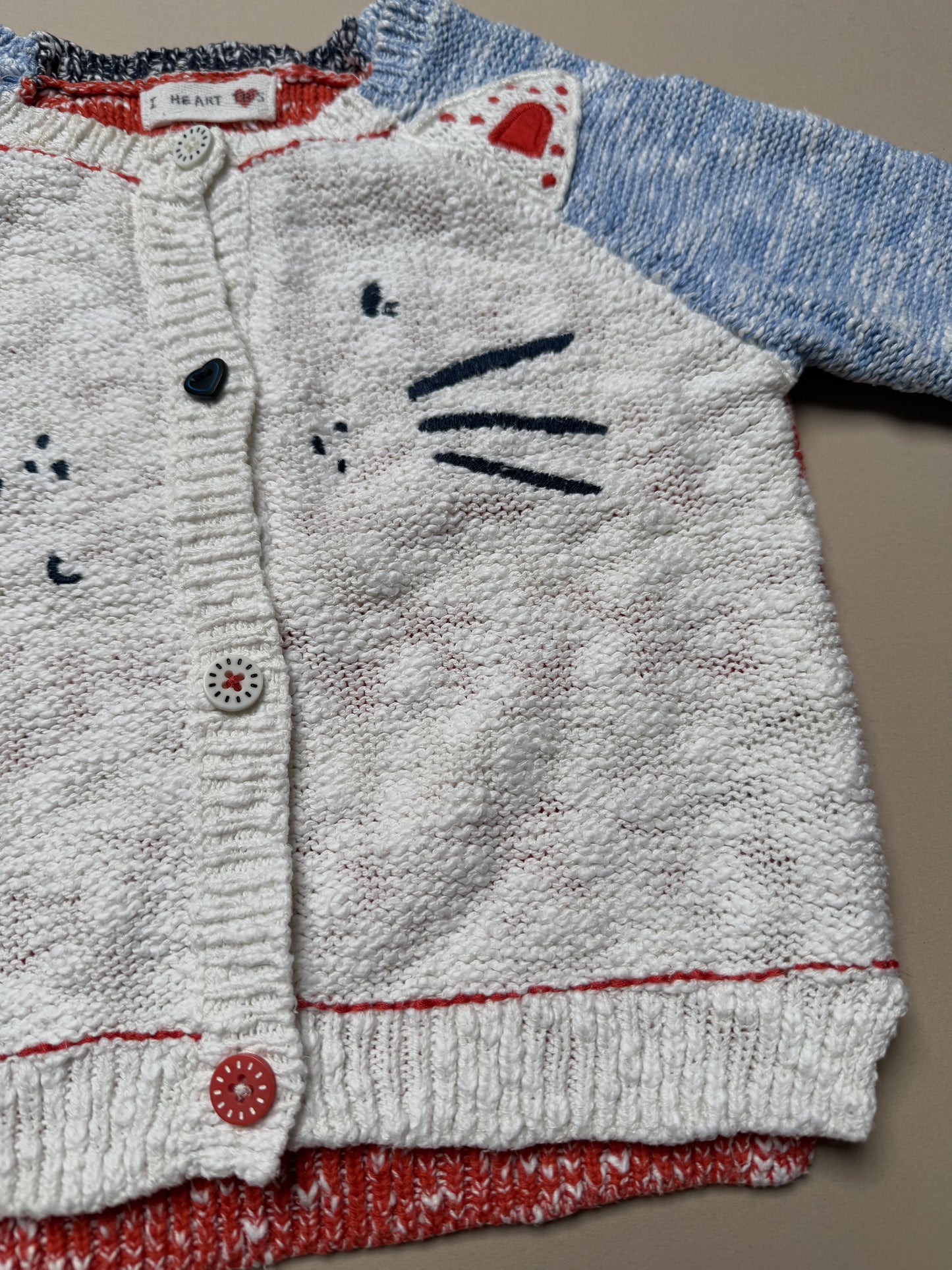 Next Lightweight Cat Knitted Cardigan in 18-24 Months