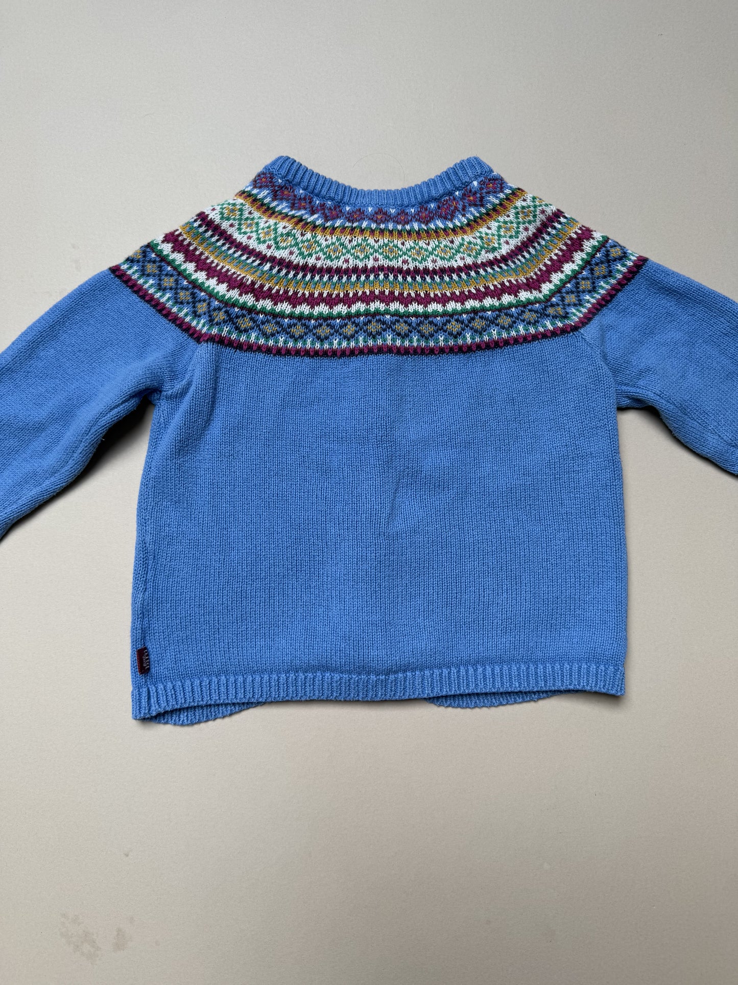 Little Bird Fairisle Knitted Cardigan in 18-24 Months