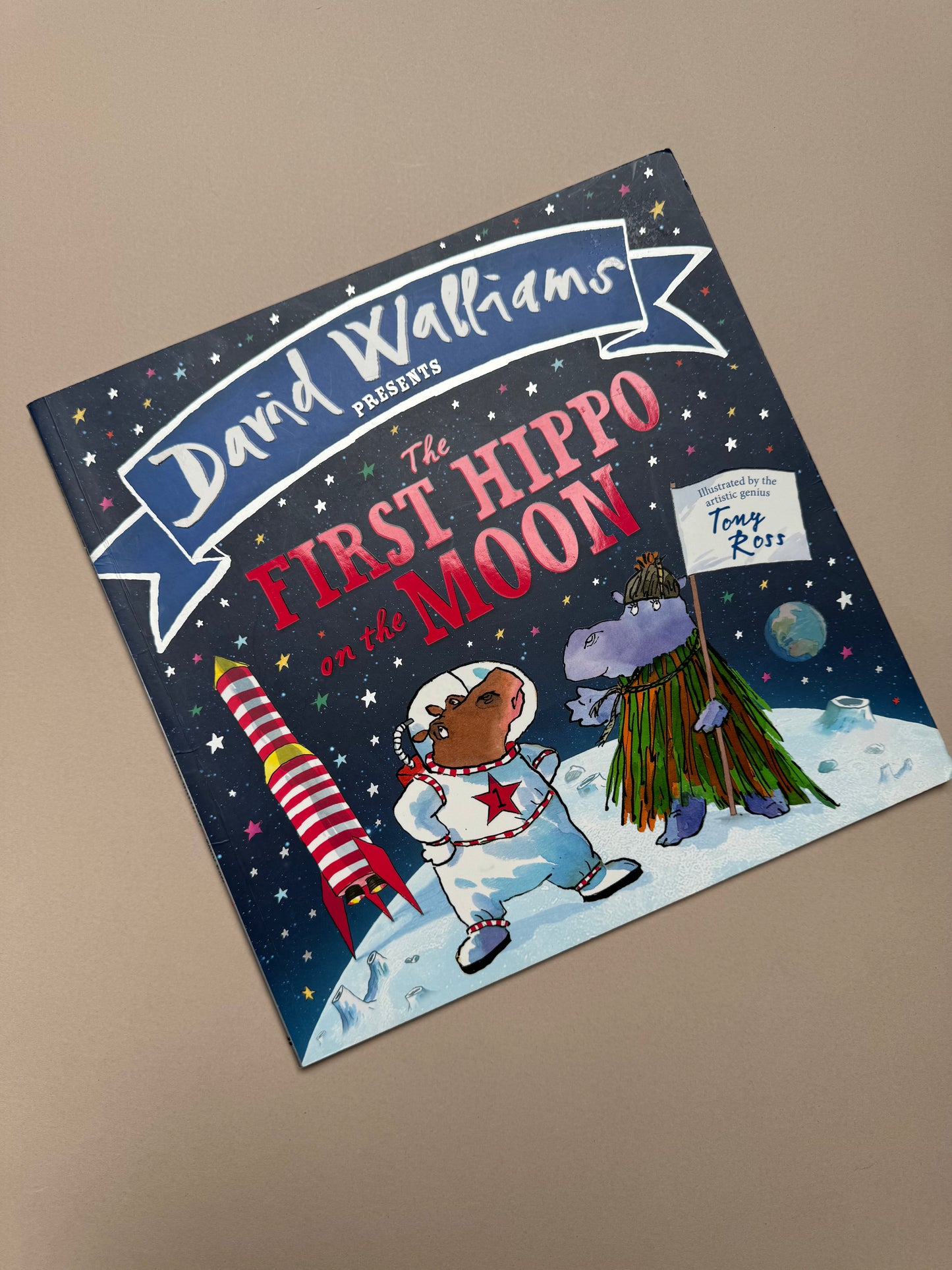 The First Hippo On The Moon Hardback By David Walliams